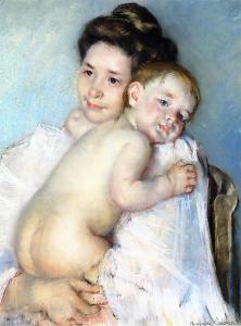 Cassatt_Mary_The_Young_Mother_(Mother_Berthe_holding_her_baby)_c._1900